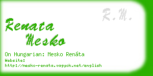 renata mesko business card