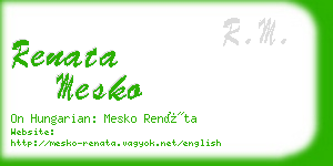 renata mesko business card